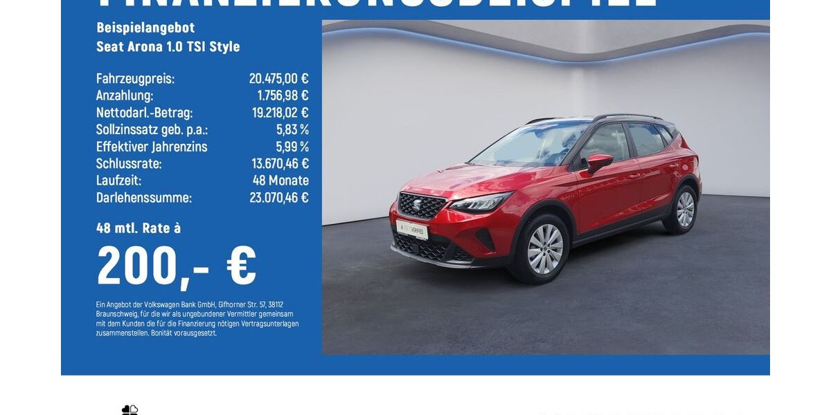 Seat Arona 11.850 km 19.940 &euro; Braunschweig 38114