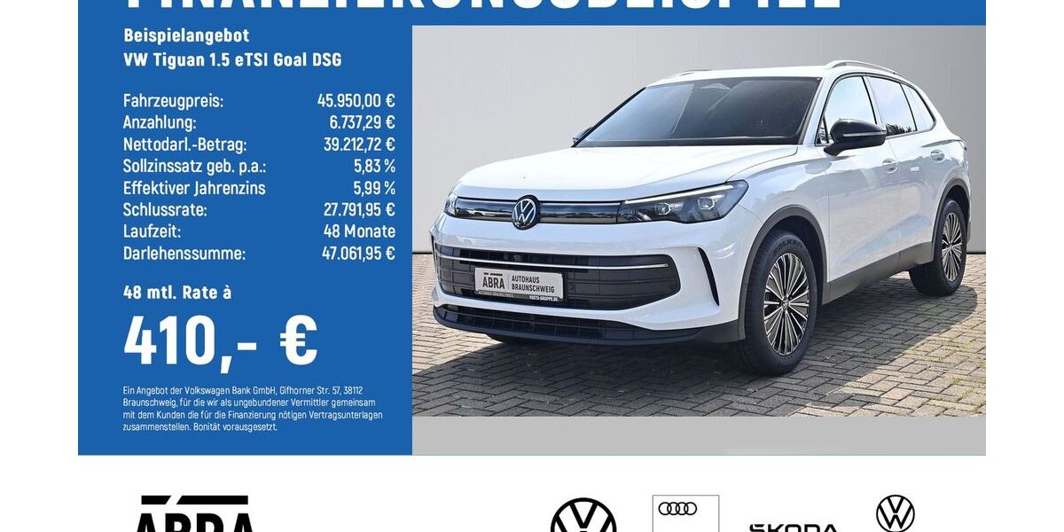 VW Tiguan 3.000 km 45.550 &euro; Braunschweig 38108