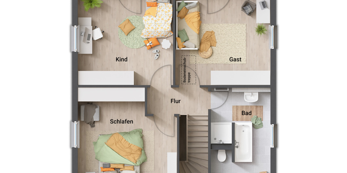 Einfamilienhaus Wendeburg - 4 Zimmer, 129 m&sup2;, 381.950&euro; | Angebot:26139057