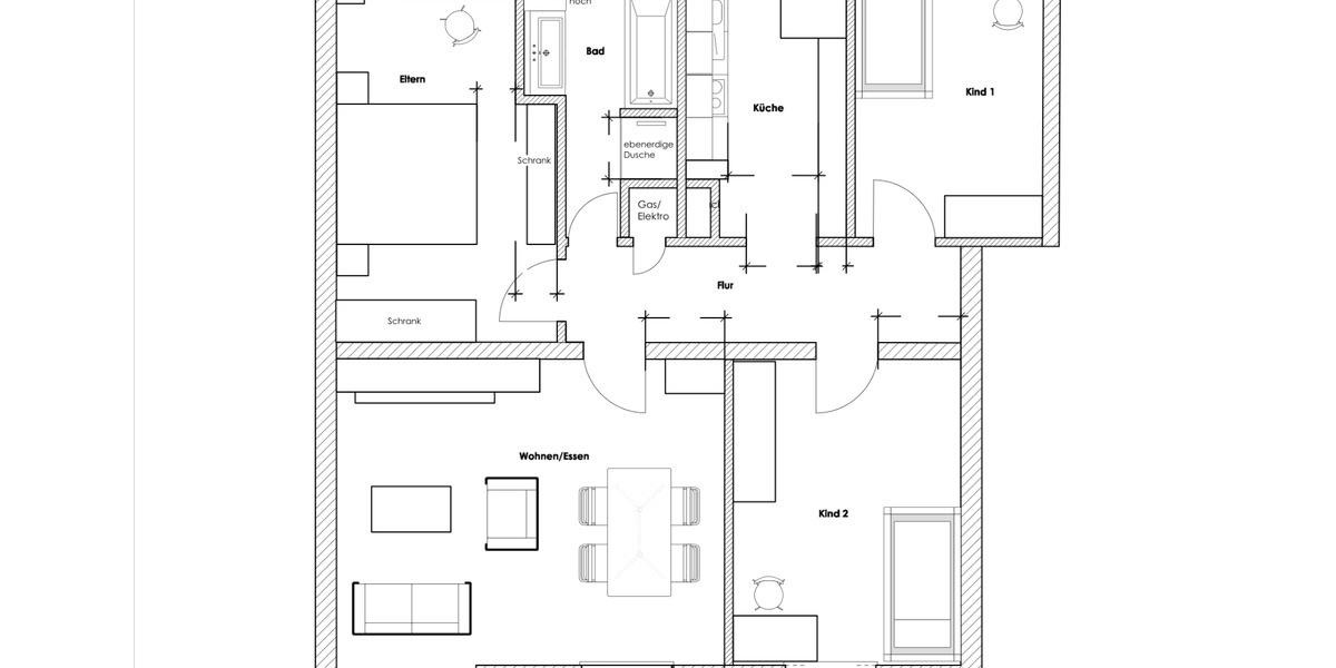 Erdgeschoßwohnung Braunschweig Westliches Ringgebiet - 4 Zimmer, 102 m&sup2;, 309.000&euro; | Angebot:24465681