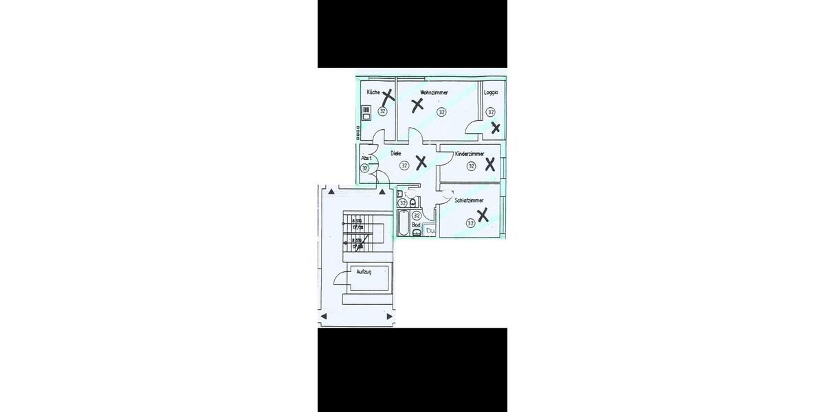 Etagenwohnung Wolfsburg Detmerode - 3 Zimmer, 80 m&sup2;, 139.000&euro; | Angebot:27025530