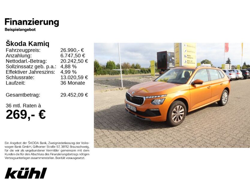 Skoda Kamiq 8.000 km 26.290 € Gifhorn 38518