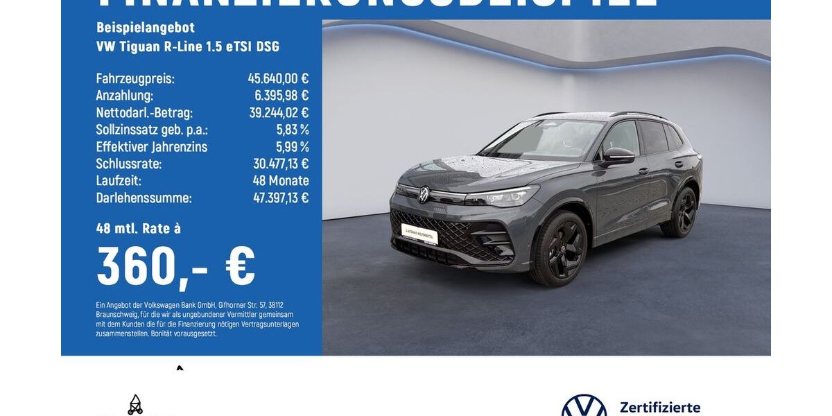 VW Tiguan 1.500 km 45.540 &euro; Wolfenbüttel 38304