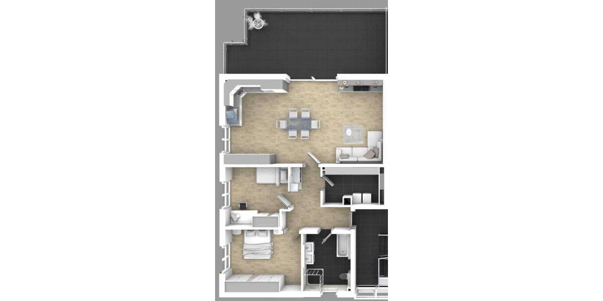 Terrassenwohnung Wolfsburg Ehmen - 3 Zimmer, 114 m&sup2;, 440.000&euro; | Angebot:25787251