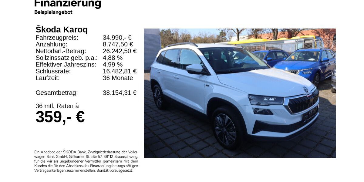 Skoda Karoq 26.532 km 34.340 &euro; Gifhorn 38518