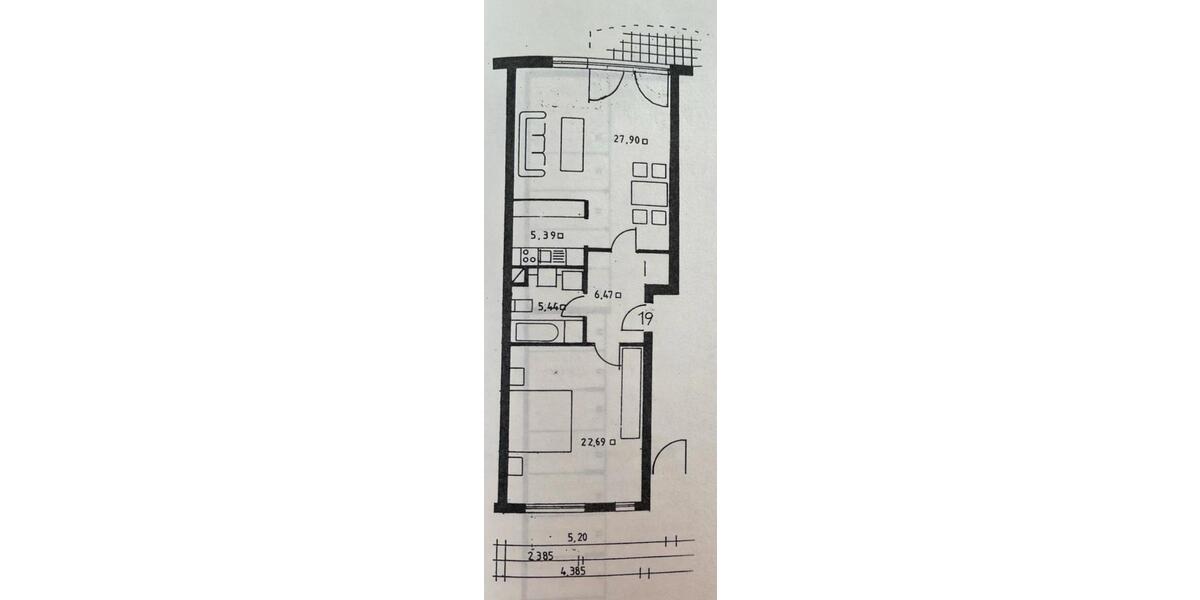 Erdgeschoßwohnung Braunschweig Südstadt- Rautheim- Mascherode - 2 Zimmer, 68 m&sup2;, 700&euro; | Angebot:24346618