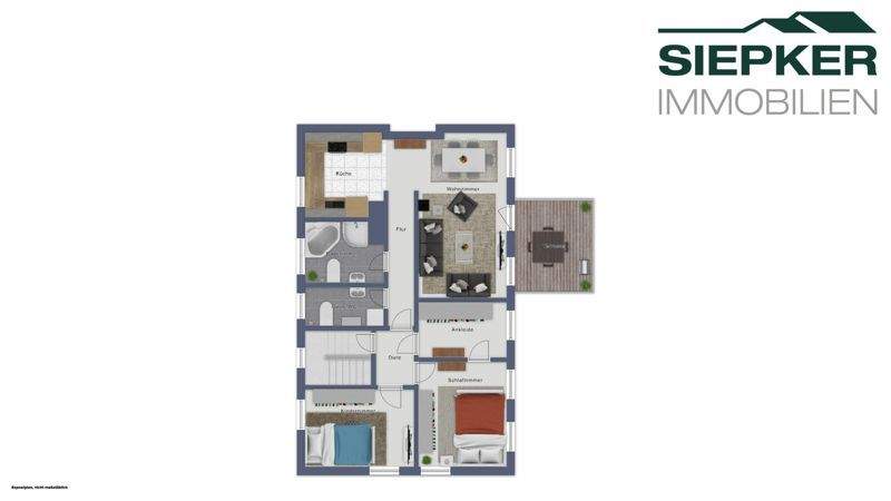 Etagenwohnung Wolfsburg Ehmen - 4 Zimmer, 101 m&sup2;, 285.000&euro; | Angebot:25691671