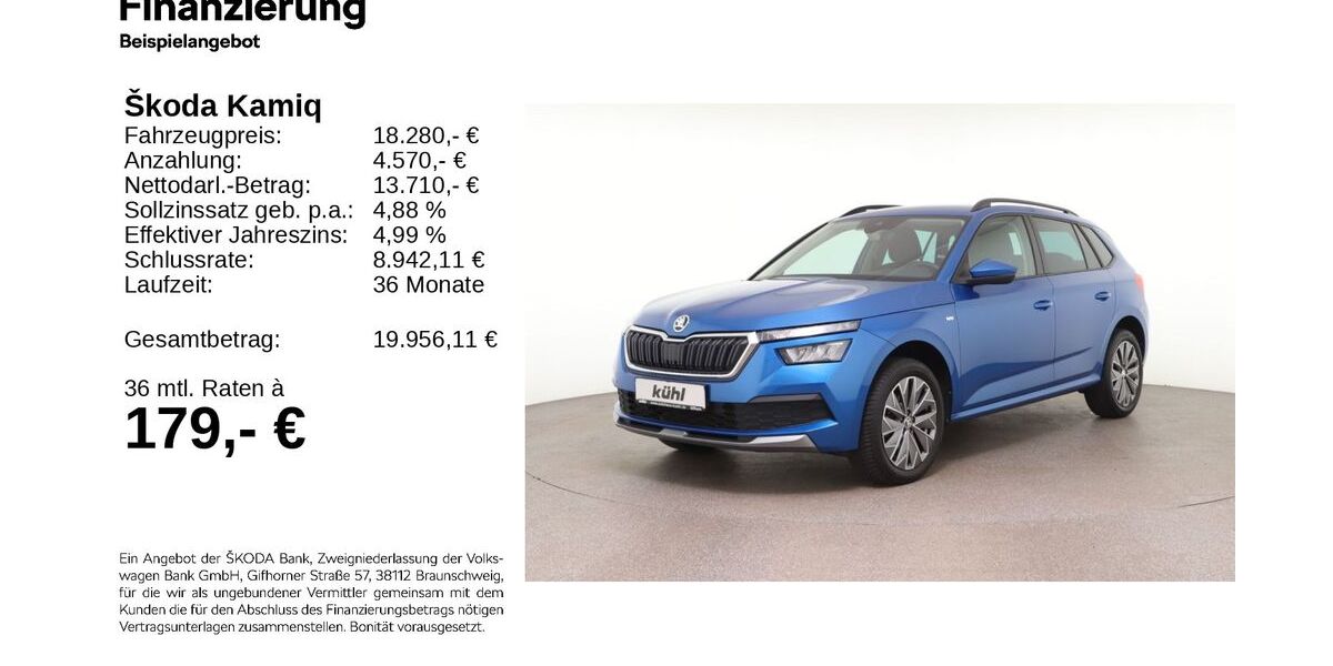 Skoda Kamiq 40.800 km 17.980 &euro; Gifhorn 38518