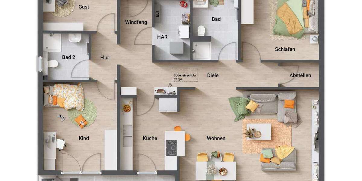 Bungalow Gifhorn Rosche - 5 Zimmer, 127 m&sup2;, 526.350&euro; | Angebot:25938055