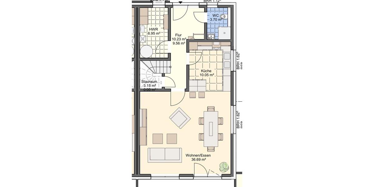 Etagenwohnung Braunschweig Lehndorf-Watenbüttel - 4 Zimmer, 128 m&sup2;, 1.200&euro; | Angebot:26499199