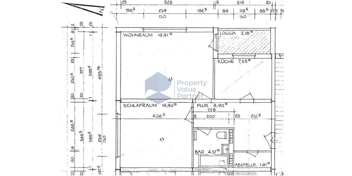 Etagenwohnung Wolfsburg Rabenberg - 2 Zimmer, 59 m&sup2;, 506&euro; | Angebot:25679893