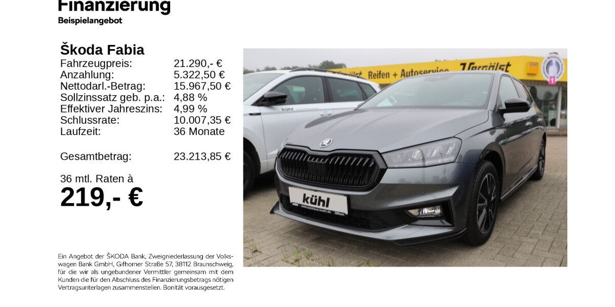 Skoda Fabia 3.600 km 20.990 &euro; Gifhorn 38518
