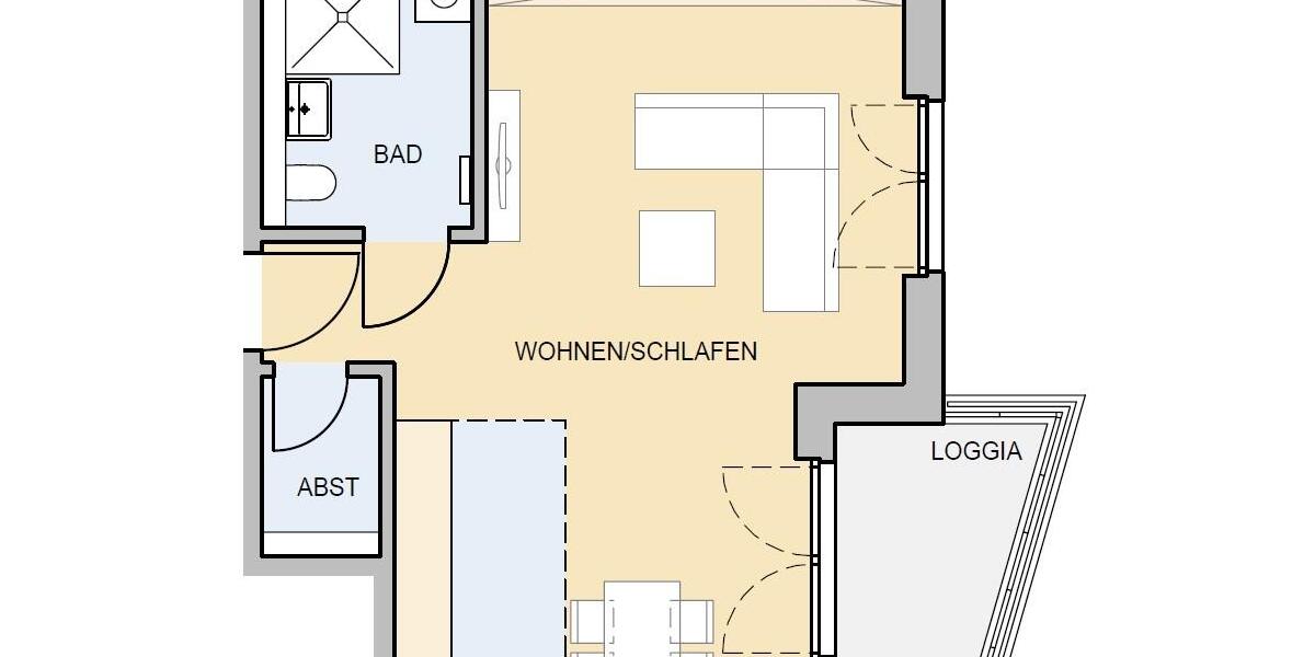 KEINE ANRUFE - nur schriftliche Anfragen - großzügige 1 Zimmer - Balkon - Tiefgarage - SB 3 Whg. 12 1 zimmer