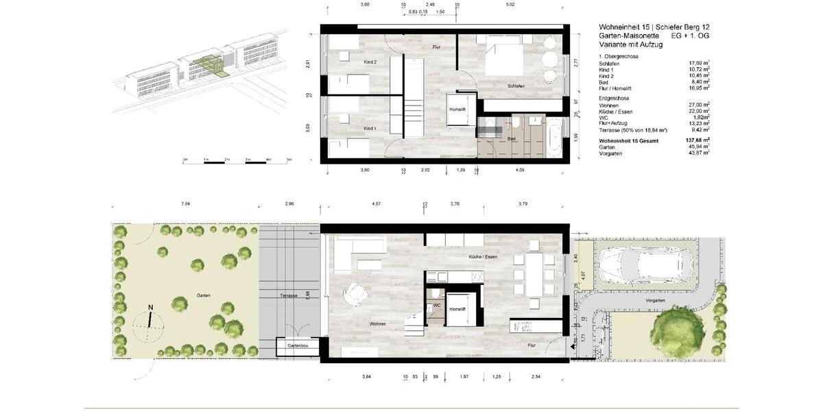 Maisonettenwohnung Braunschweig Heidberg-Melverode - 5 Zimmer, 139 m&sup2;, 619.000&euro; | Angebot:26550319