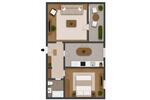 Etagenwohnung Wolfsburg Detmerode - 2 Zimmer, 58 m&sup2;, 99.000&euro; | Angebot:26964084