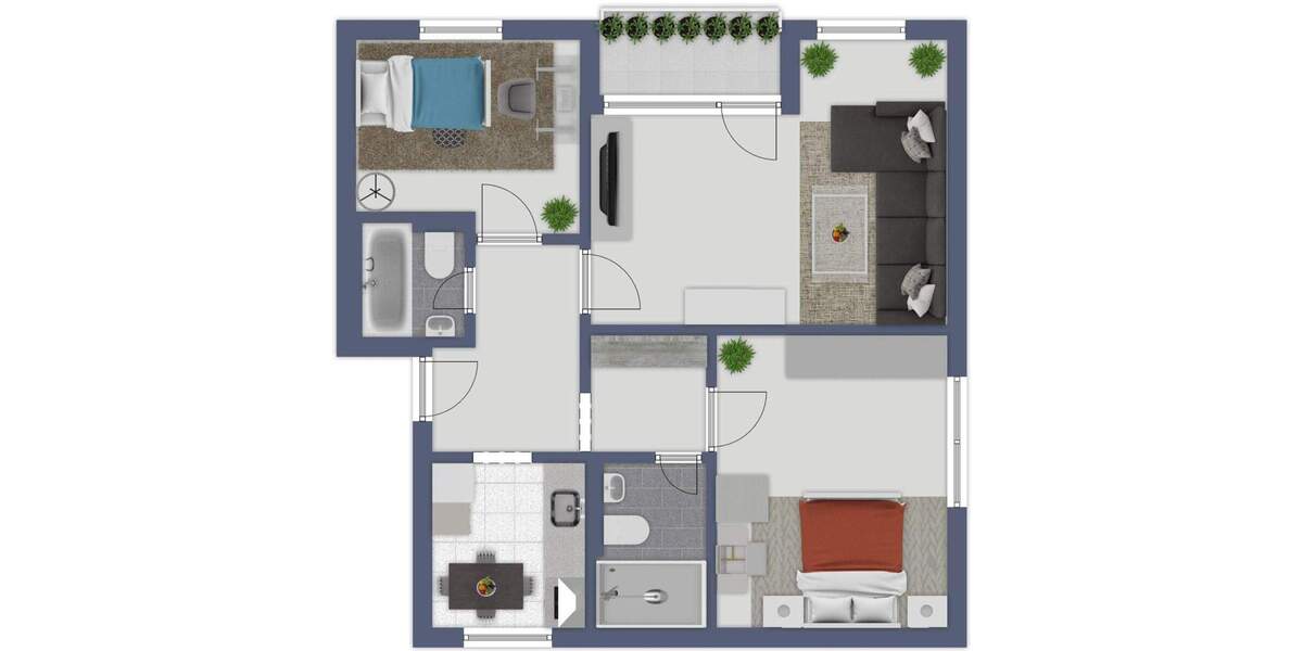 Etagenwohnung Braunschweig Weststadt - 3 Zimmer, 77 m&sup2;, 235.000&euro; | Angebot:25771939