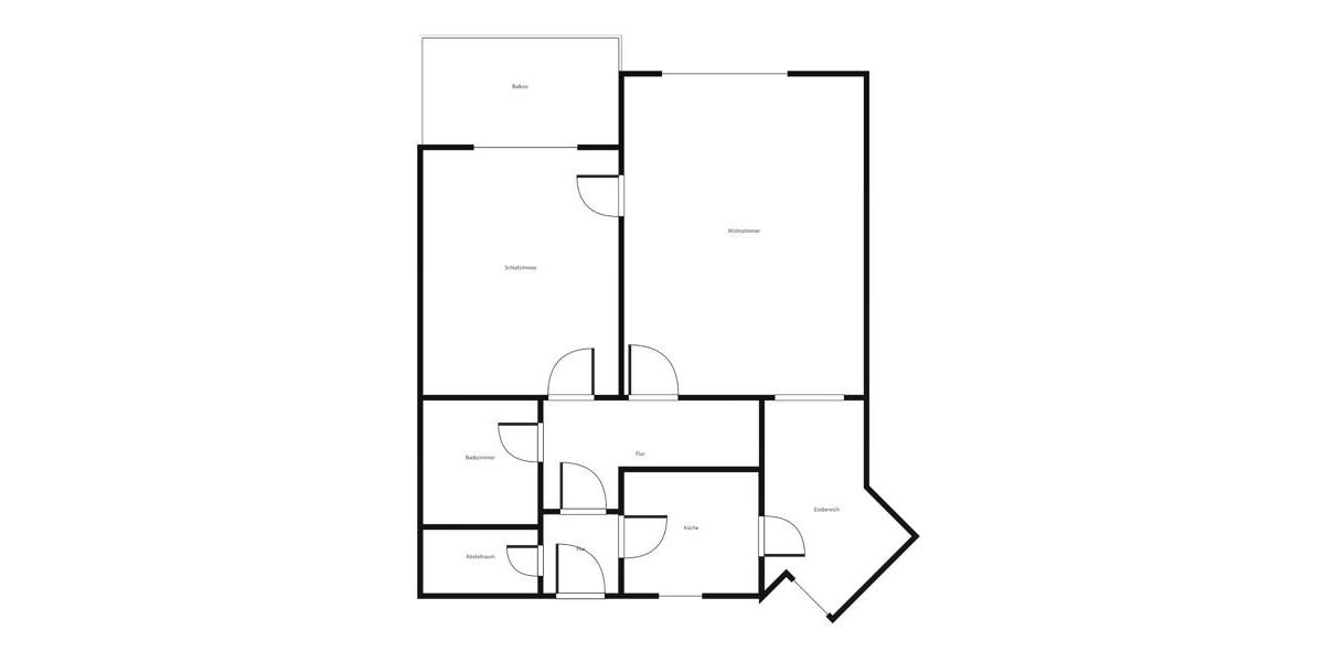Etagenwohnung Braunschweig Heidberg-Melverode - 2 Zimmer, 60 m&sup2;, 633&euro; | Angebot:24314785