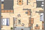 Etagenwohnung Braunschweig Timmerlah-Geitelde-Stiddien - 3 Zimmer, 73 m&sup2;, 614&euro; | Angebot:26561486