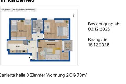Wohnung Braunschweig Lehndorf-Watenbüttel - 3 Zimmer, 73 m&sup2;, 890&euro; | Angebot:27620512