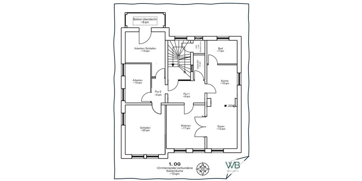Etagenwohnung Braunschweig Östliches Ringgebiet - 4 Zimmer, 106 m&sup2;, 1.450&euro; | Angebot:26657696
