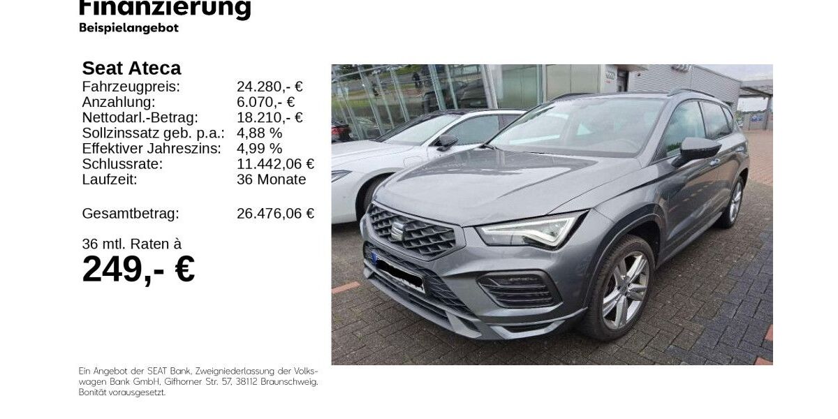 Seat Ateca 52.000 km 23.980 &euro; Gifhorn 38518
