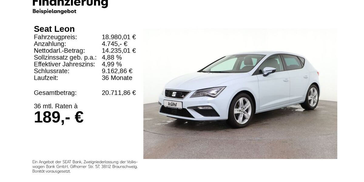 Seat Leon 21.000 km 17.980 &euro; Gifhorn 38518