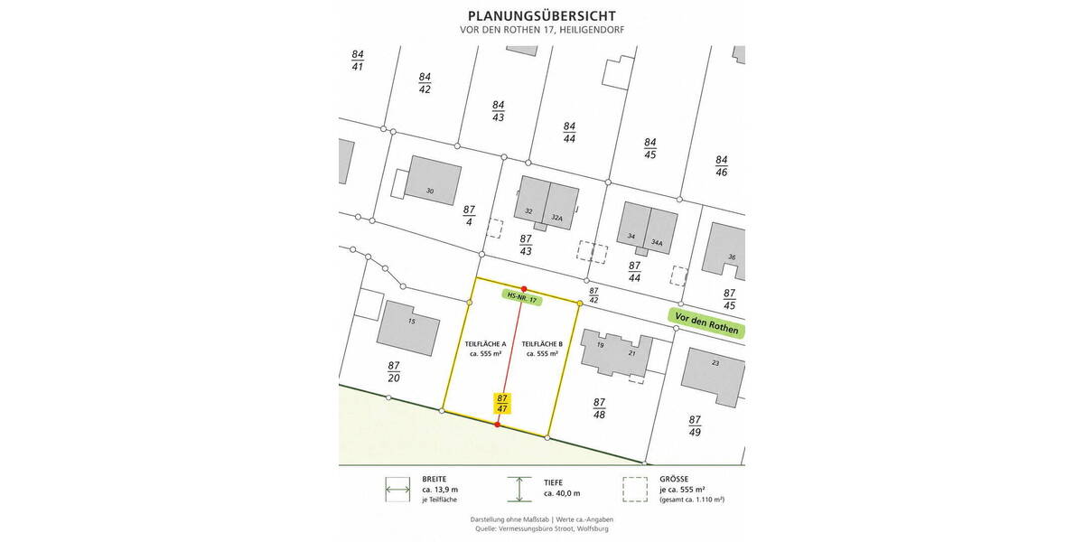 Grundstück Wolfsburg-Heiligendorf Heiligendorf - 225.000&euro; | Angebot:26204355