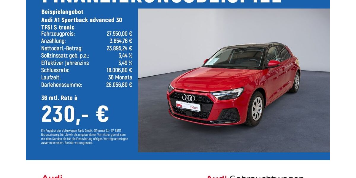 Audi A1 9.200 km 26.990 &euro; Braunschweig 38124