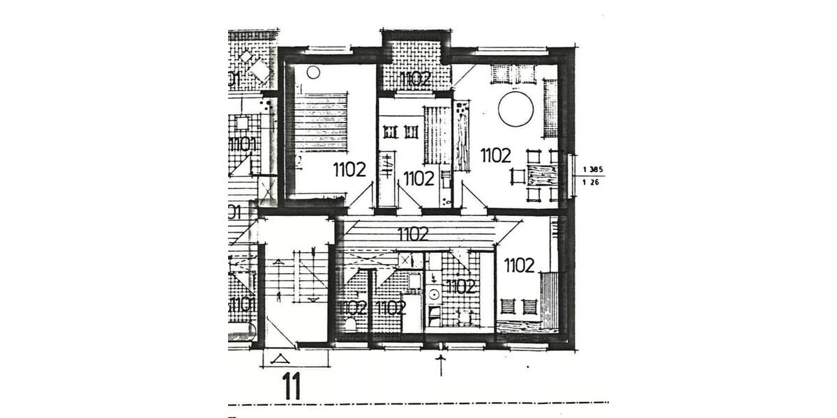 Erdgeschoßwohnung Wolfenbüttel Adersheim - 4 Zimmer, 85 m&sup2;, 135.000&euro; | Angebot:25098874