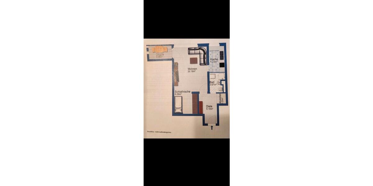 Mietkauf möglich Sanierte 1,5 Zimmer Wohnung mit pkw stellplatz 1 zimmer