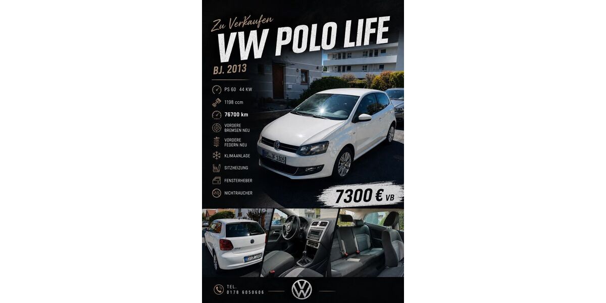 VW Polo 76.700 km 7.300 &euro; Braunschweig 38104