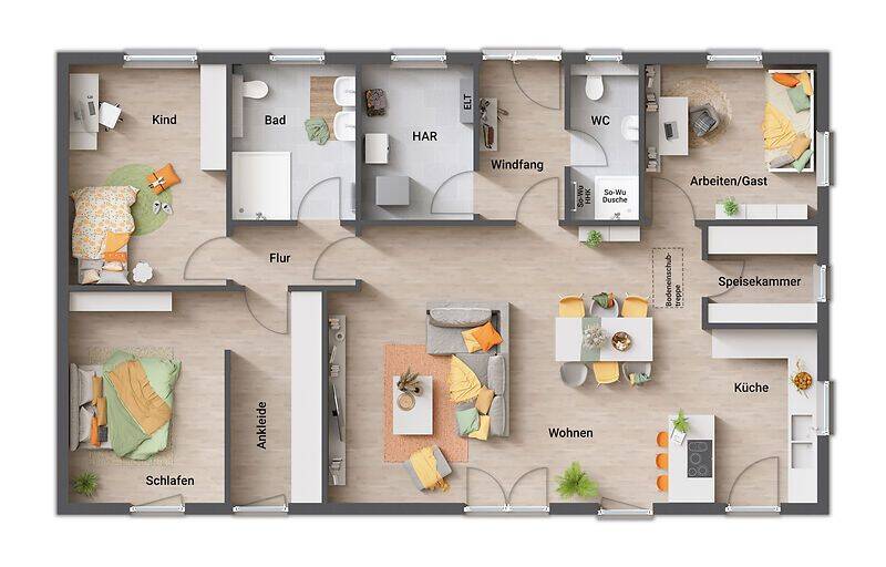 Bungalow Veltheim (Ohe) - 5 Zimmer, 139 m&sup2;, 396.000&euro; | Angebot:25669755