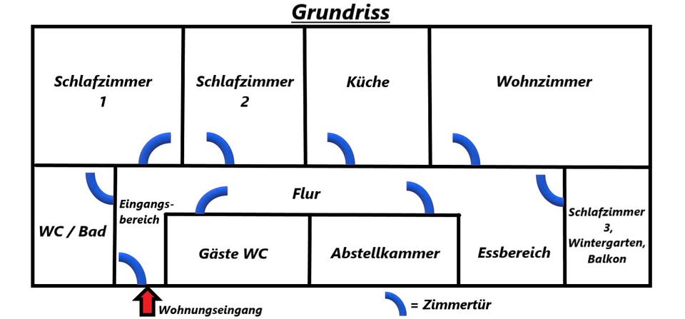 Etagenwohnung Salzgitter Ortschaft Ost - 4 Zimmer, 92 m&sup2;, 850&euro; | Angebot:26059373