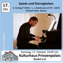 Spiele und Kleinigkeiten 17.10.2026 Festsaal Prinzenpalais