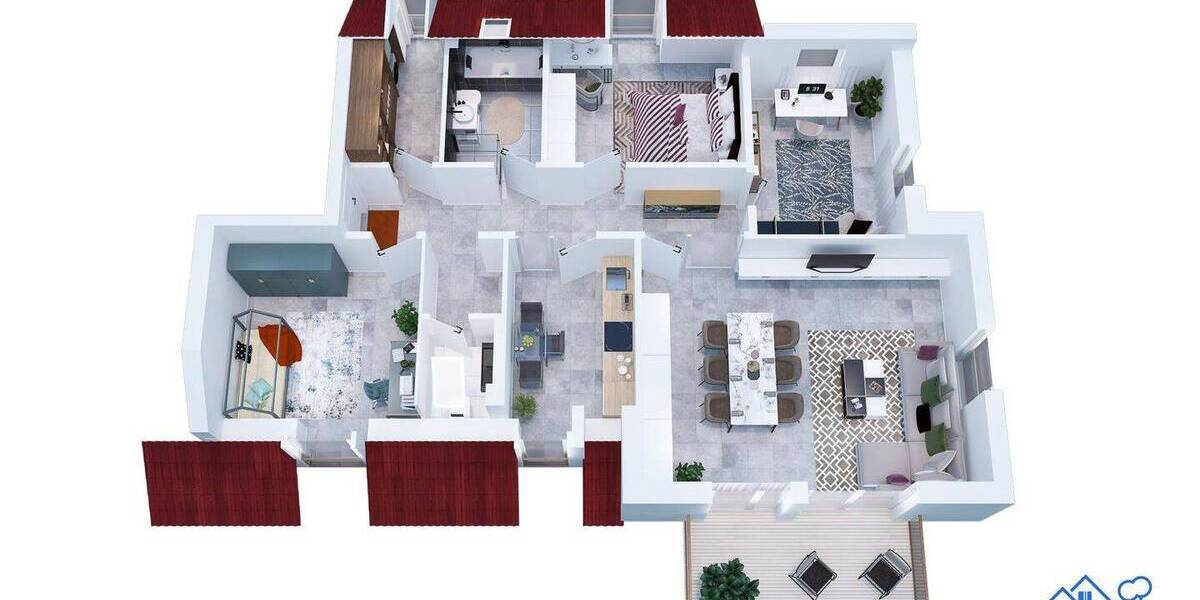 Etagenwohnung Westerbeck Westerbeck - 4 Zimmer, 110 m&sup2;, 1.050&euro; | Angebot:26645312