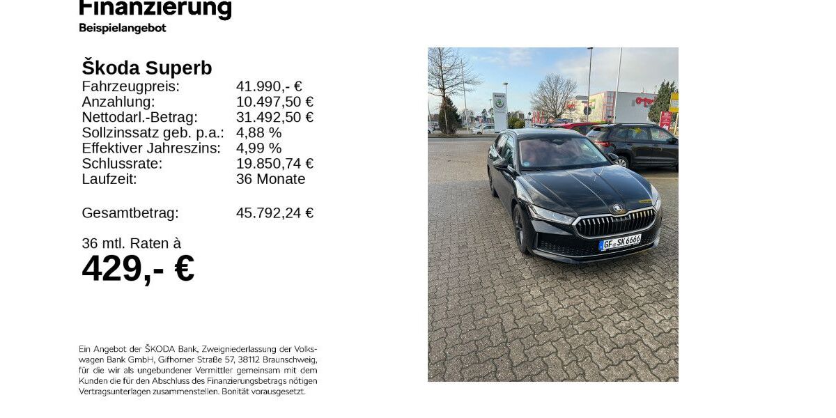 Skoda Superb 19.000 km 39.840 &euro; Gifhorn 38518