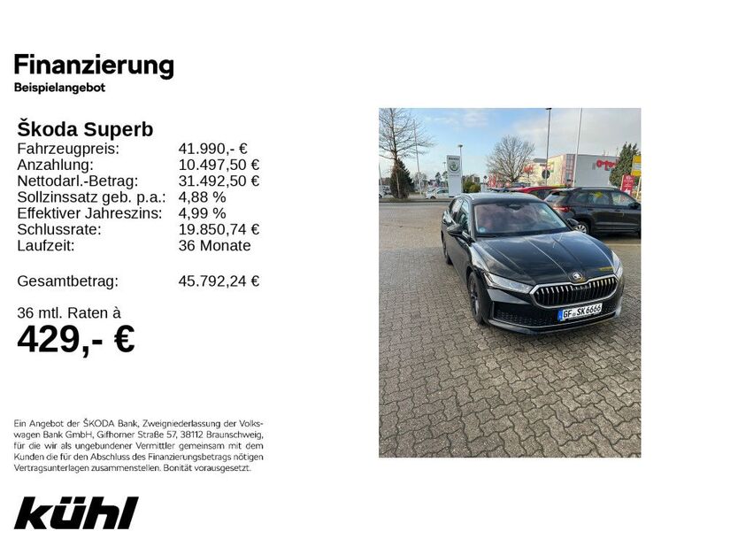 Skoda Superb 19.000 km 41.790 € Gifhorn 38518