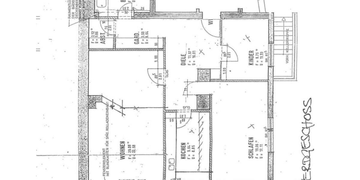 Erdgeschoßwohnung Braunschweig Lehndorf-Watenbüttel - 4 Zimmer, 100 m&sup2;, 1.000&euro; | Angebot:25439606