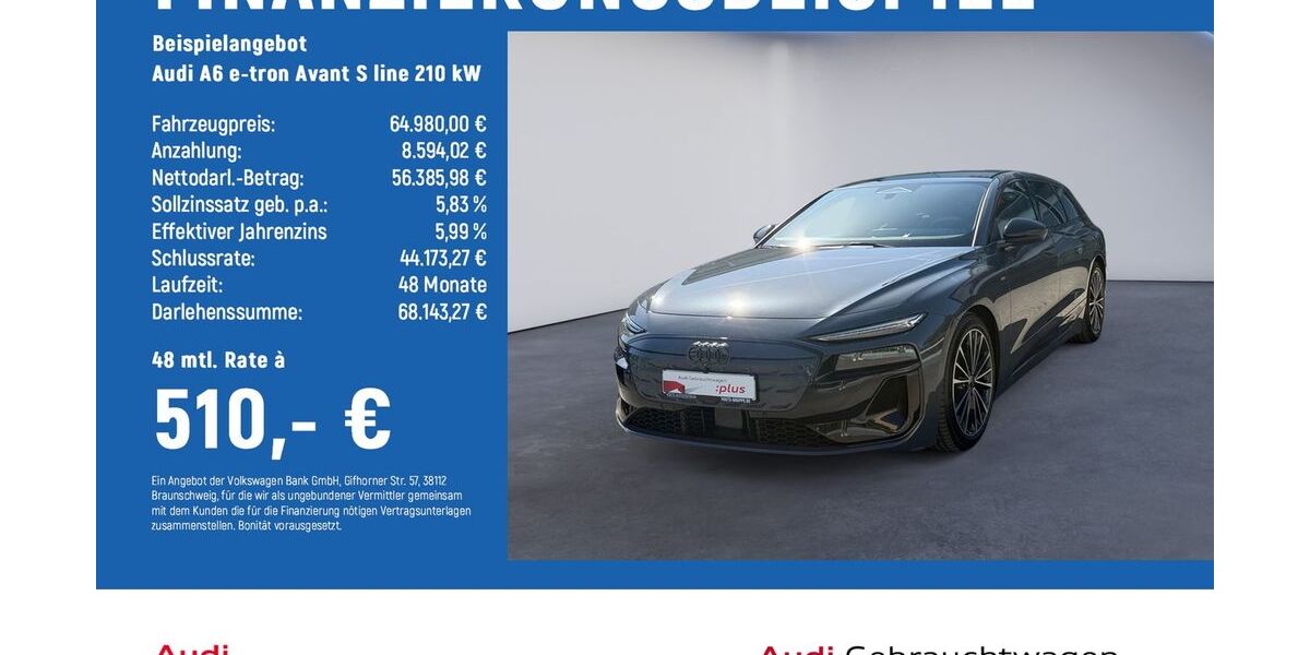 Audi A6 e-tron 18.500 km 63.970 &euro; Braunschweig 38124