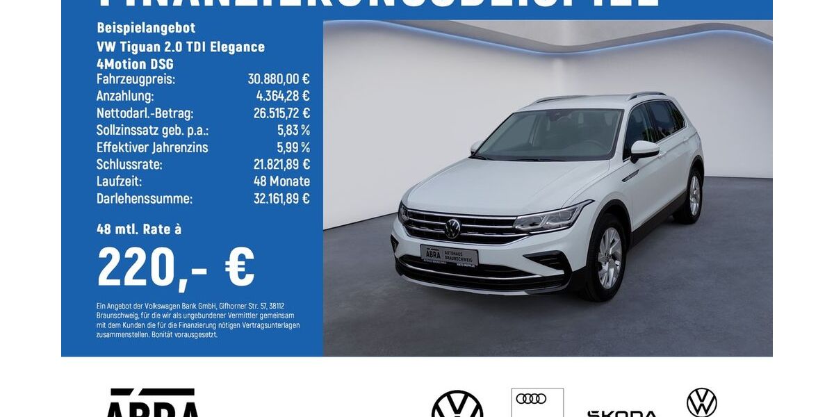 VW Tiguan 66.700 km 29.880 &euro; Braunschweig 38108