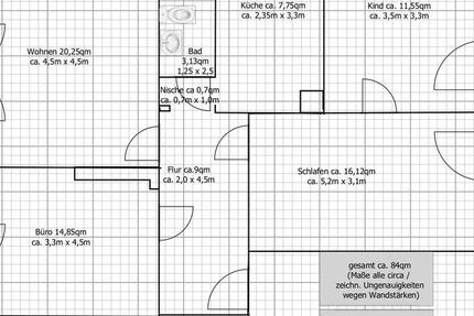 Wohnung Braunschweig Nordstadt - 4 Zimmer, 85 m&sup2;, 730&euro; | Angebot:26568265