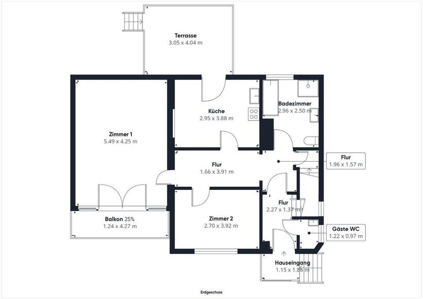 Ein-Zweifamilienhaus mit Tiefgarage & Carport