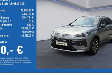 VW T-Roc 2.500 km 38.980 &euro; Braunschweig 38124
