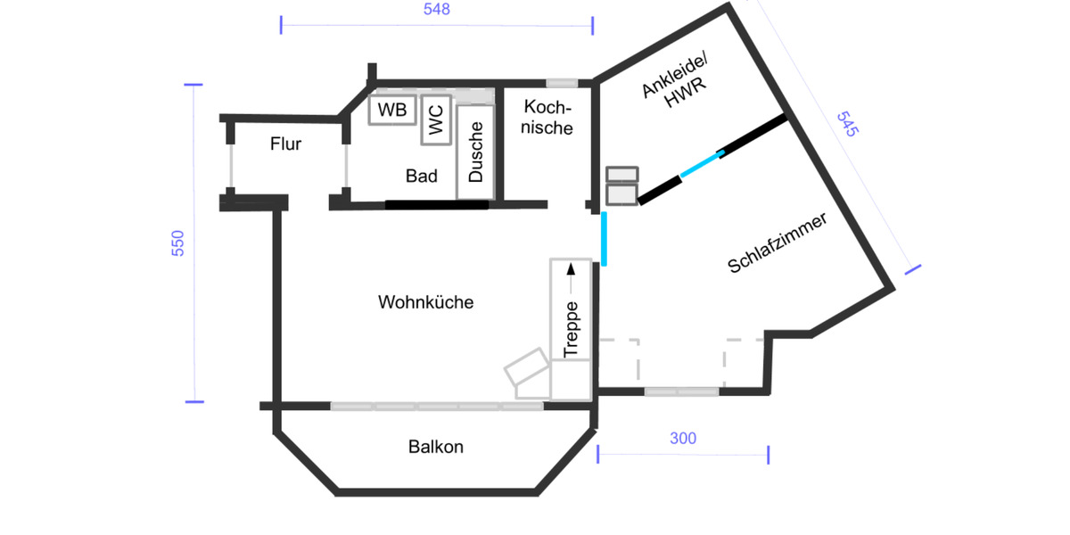 Lichtdurchflutete 4-Zi-Maisonette mit Balkon und Tiefgarage 4 zimmer