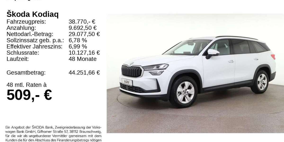 Skoda Kodiaq 16.140 km 38.480 &euro; Gifhorn 38518