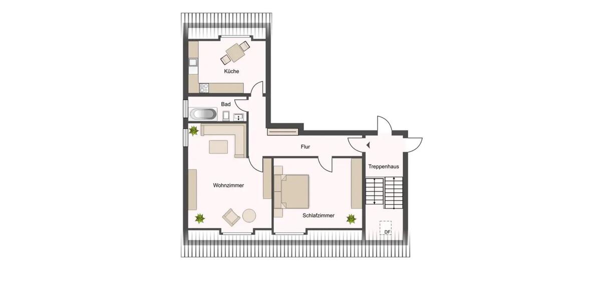 Dachgeschoßwohnung Gifhorn - 3 Zimmer, 88 m&sup2;, 135.000&euro; | Angebot:26972874