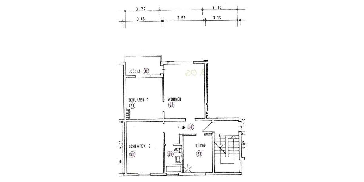 Etagenwohnung Braunschweig Westliches Ringgebiet - 3 Zimmer, 72 m&sup2;, 235.000&euro; | Angebot:27711736