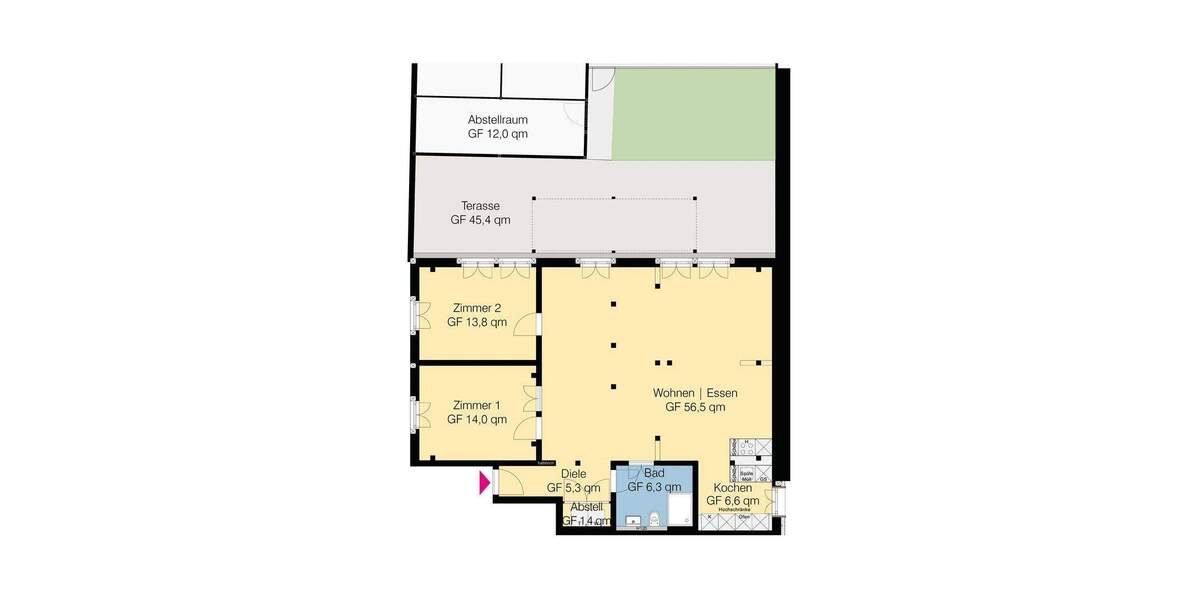 Etagenwohnung Wolfsburg Ehmen - 3 Zimmer, 126 m&sup2;, 1.581&euro; | Angebot:25720602