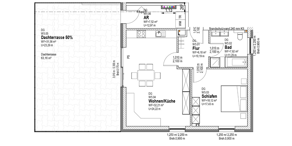 Einfamilienhaus Braunschweig Südstadt- Rautheim- Mascherode - 2 Zimmer, 104 m&sup2;, 1.390&euro; | Angebot:25871180