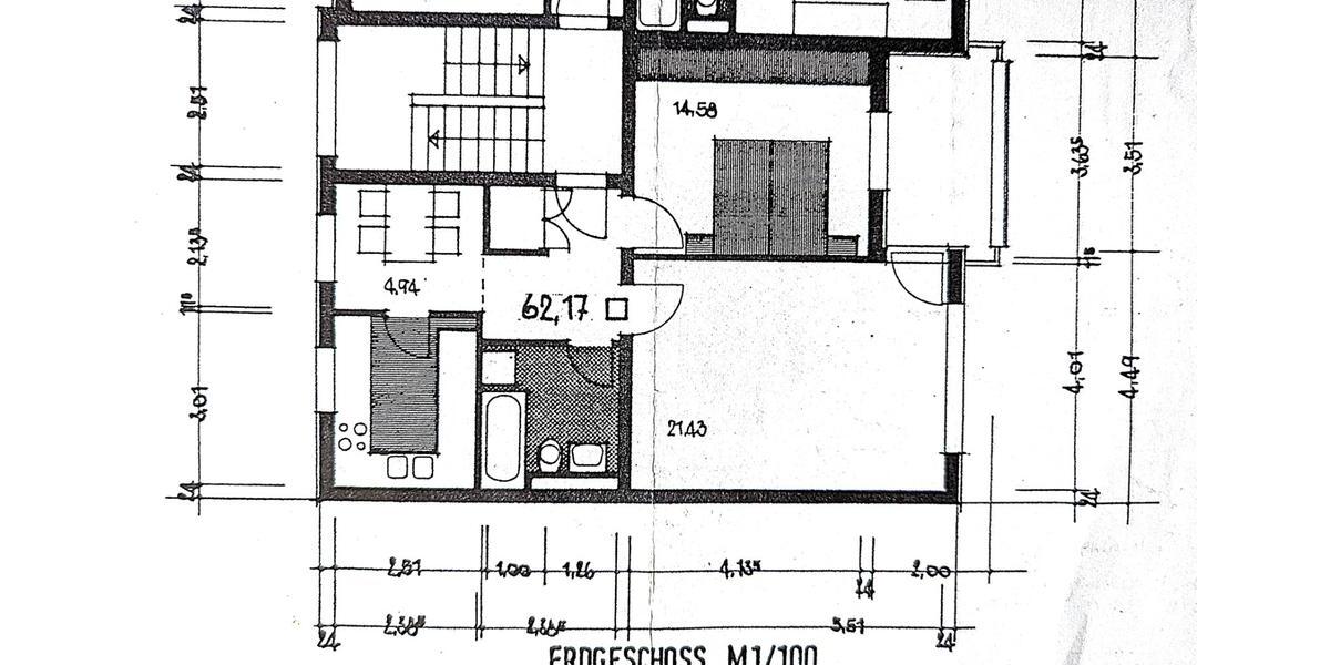 Etagenwohnung Braunschweig Timmerlah-Geitelde-Stiddien - 2 Zimmer, 62 m&sup2;, 149.000&euro; | Angebot:26854876